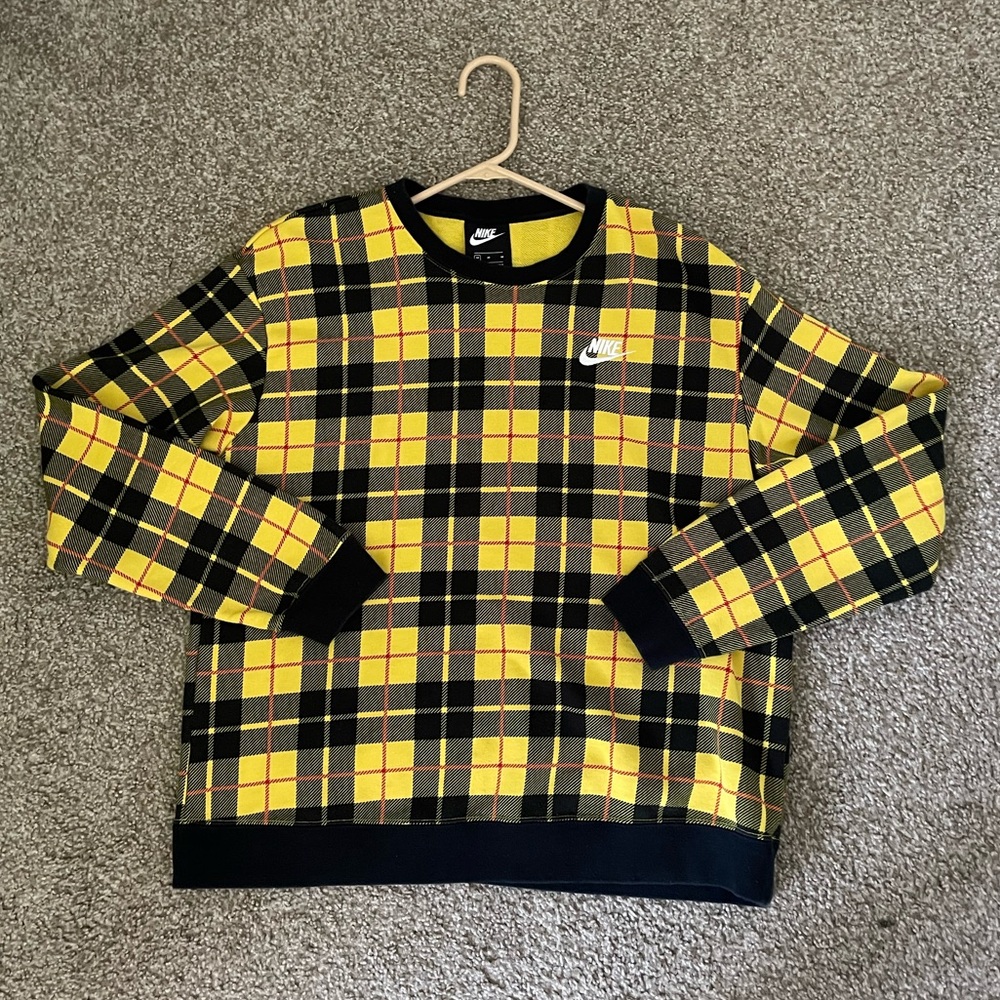 Women’s Nike Plaid Checkered Crewneck